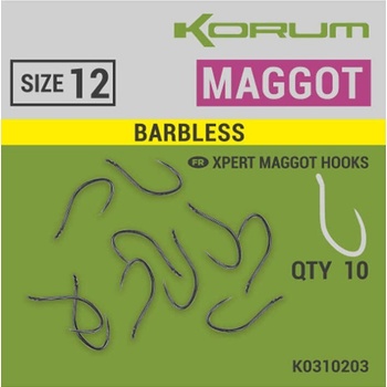 Korum Xpert Maggot Hooks Barbless veľ.16 10ks