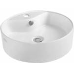 INVENA Мивка за плот Invena Granada кръгла 47 см бяла (CE-45-001-W)