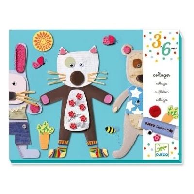 DJECO - Творчески комплект колажи за най-малките (DJ08664)