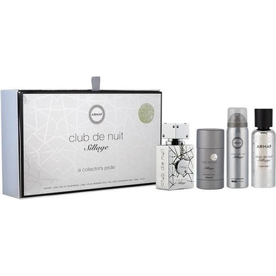 Armaf Club De Nuit Sillage Darčeková sada pánska EDP 30 ml, telový sprej 50 ml, vlasový sprej 55 ml a deostick 75 g