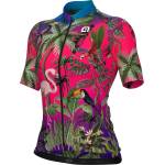 Alé Дамска фланелка с къс ръкав за колоездене Alé Women's PR-E Guyana S/S Jersey Cycling jersey - Pink - размер 4XL (156-1691-0119)