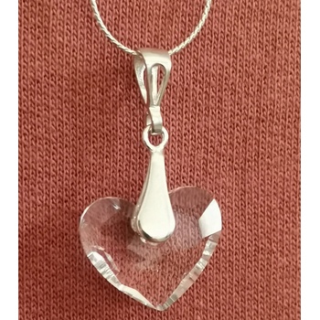 For You Náhrdelník Swarovski elements srdce 20518