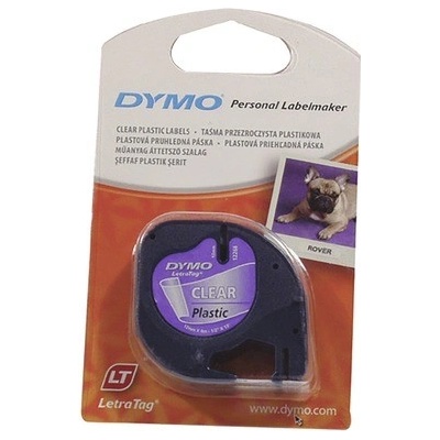 Páska Dymo LetraTag 12mm x 4m průhledná, 12268, S0721540