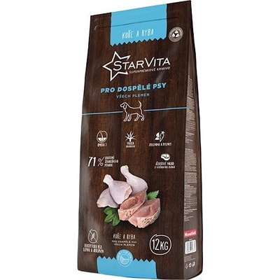 Starvita pro dospělé psy kuře ryba 12 kg