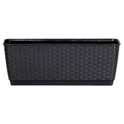 PROSPERPLAST Truhlík s miskou RATOLLA P 29.3 x 12 x 12.6cm, antracit