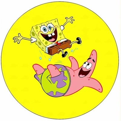 Jedlý papír Sponge Bob a Patrick 19,5 cm - Pictu Hap
