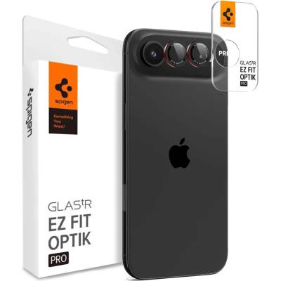 Spigen Optik Pro L-Series стъкло "EZ Fit" защита на камерата 2 броя iPhone Air черно/червено (AGL09864)