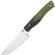 Bestech HEIDIBLACKSMITH#1 D2 Satin G10 Black and Green BFK01A