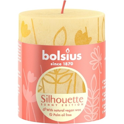 Bolsius Rustic Silhouette Butter Yellow 68 x 80 mm