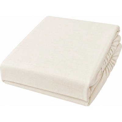 Posteloholici 1274784 Jersey prostěradlo Eira s gumou krémové 140x200
