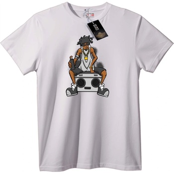 NOONEBRAND Тениска Градски Бумбокс Hip-Hop - M, Black