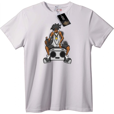 NOONEBRAND Тениска Градски Бумбокс Hip-Hop - M, Black