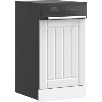 vidaXL Панел за миялна машина, Lucca, бял, инженерно дърво (853887)