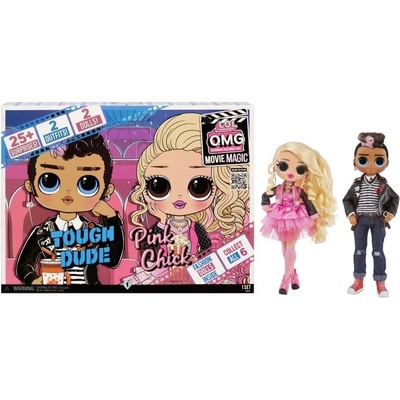 MGA L.O.L. Surprise! O.M.G. Movie Magic 2 bábiky Pink Chick a Tough Dude