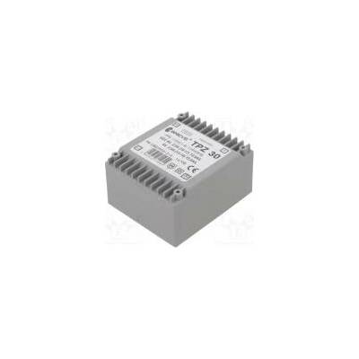 Transformátor síťový 30VA 115VAC,230VAC 6V 6V PCB IP00