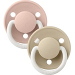 BIBS Залъгалки Bibs - De Lux, Blush GLOW-Vanilla GLOW, светещи, 0-6 м, 2 броя (180216) - ozone