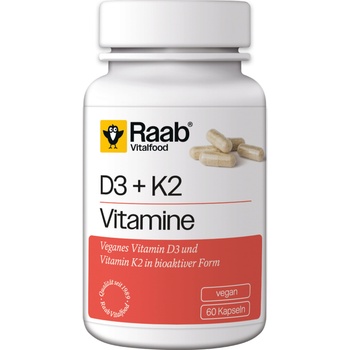 Raab Vitalfood Vitamin D3 + K2 - 60 капсули