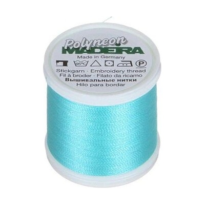 Vyšívací nitě PES Madeira Polyneon (400m) barva 1645 light teal