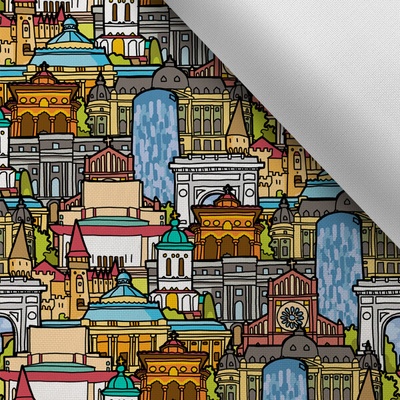 Takoy Látka s potiskem kočárkovina TD/NS I love Romania by Takoy®