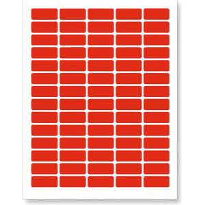 CDRmarket Самозалепващи етикети 38 x 21, 2 mm, 65 етикета, A4, 20 листа, червени (R0ECO.0102RED)
