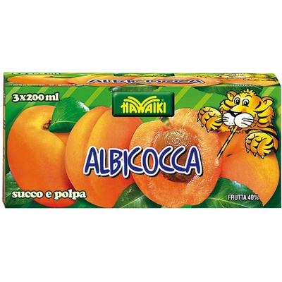 Hawaiki marhuľový džús s dužinou 3 x 200 ml