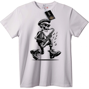 NOONEBRAND Тениска Саксофонен скелет - 2XL, Black