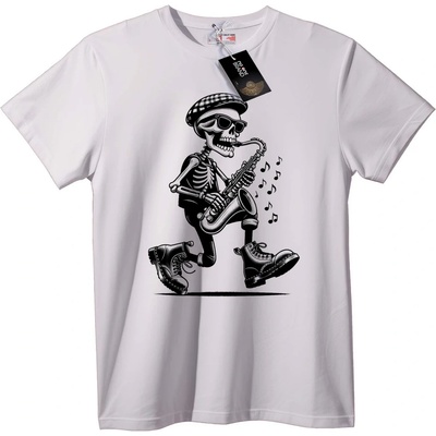 NOONEBRAND Тениска Саксофонен скелет - 2XL, Black