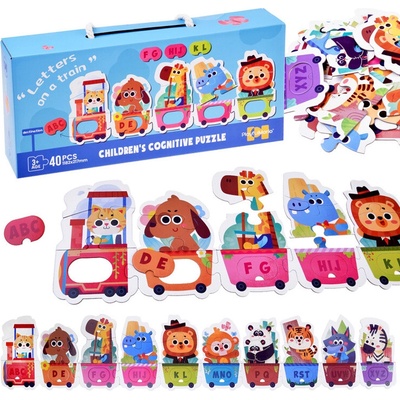 Joko detské zvieratá Abeceda Vláčik 40ks