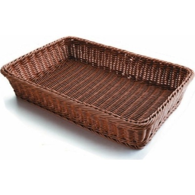 LACOR | Košík na pečivo, polypropylen - obdélný, tmavý, 530 x 335 x 90 mm