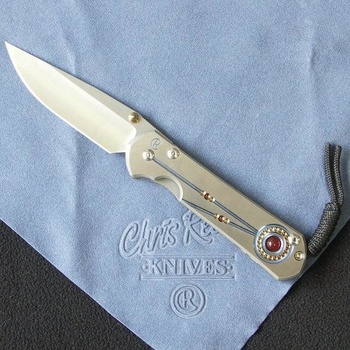 Chris Reeve Knives Large Sebenza 21 Unique Graphic with Carnelian
