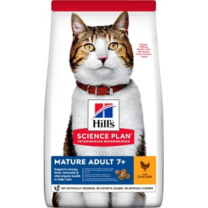 Hill's Hill s Science Plan гранули за стари котки с пиле 10 кг