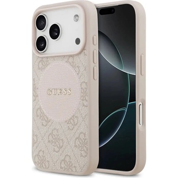 GUESS Калъф Guess 4G Circle Classic Logo MagSafe за iPhone 17 Pro - розов (3666339490065)