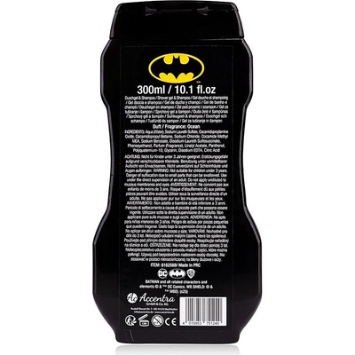ACCENTRA Batmobile 2v1 šampón a sprchový gél mora 300 ml