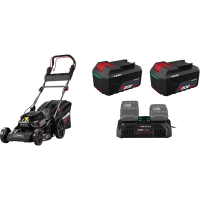 Parkside Performance Pprma 40-Li C3 + Akumulátor 20 V/4 Ah PAP 204 A1, 2 kusy + dvojitá nabíjačka 20 V/4,5 A 800013239