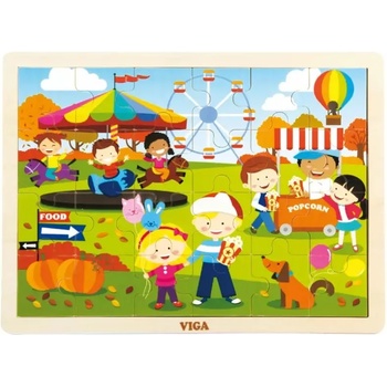 Viga Toys Детски пъзел Viga - Есен, 24 части (51271)