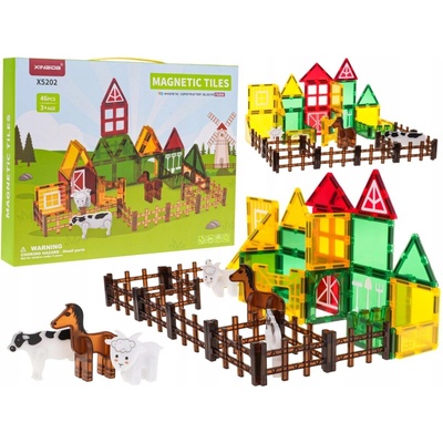 JOKO Magnetické kocky Farma 46ks
