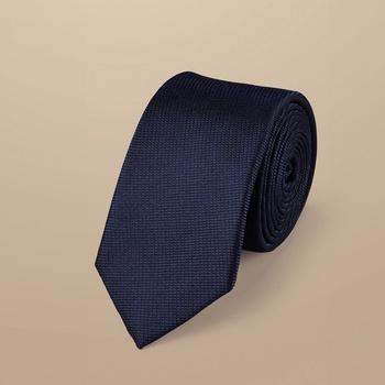 Charles Tyrwhitt Slim Silk Tie - French Blue Първокласна копринена вратовръзка Вратовръзки