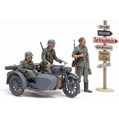 Tamiya German KS600 Motorcycle with Sidecar 1:35