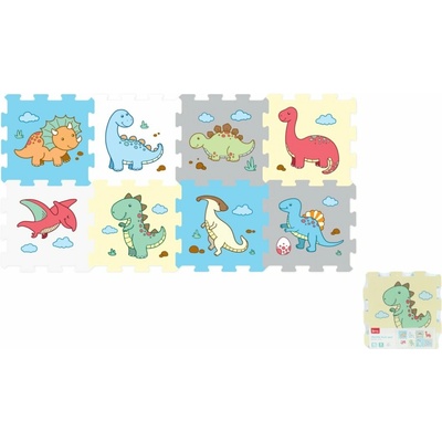 Wiky Puzzle penové dinosaury 8 ks