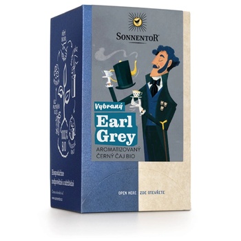 SONNENTOR - Избран черен чай Earl Grey, насипен чай, ОРГАНИЧЕН, 18 бр