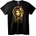 NOONEBRAND Тениска Златна Стиймпанк Богиня - 2XL, Black