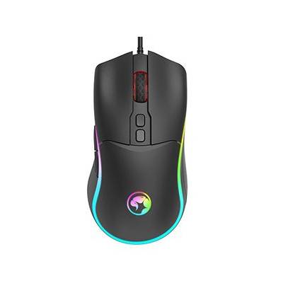 Marvo Myš M358, 7200DPI, optika, 7tl., drátová USB, černá, herní, podsvícená (M358)