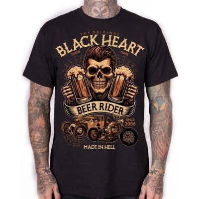 Black Heart Beer Rider čierna