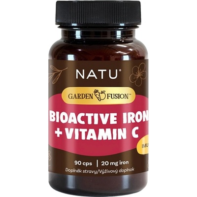 Natu Garden Fusion Bioaktívne železo 20 mg s vitamínom C a piperínom 90 kapsúl