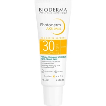 BIODERMA Photoderm AKN Matifying Fluid SPF30 грижа за мазна и проблемна кожа за жени 40 мл