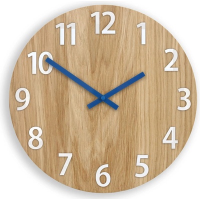 ModernClock Amadeus 33 cm modré bílé