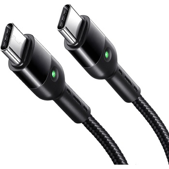 Xmart USB-C към USB-C кабел Xmart Spiral, до 1.8м, Черен (20576)