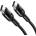 Xmart USB-C към USB-C кабел Xmart Spiral, до 1.8м, Черен (20576)