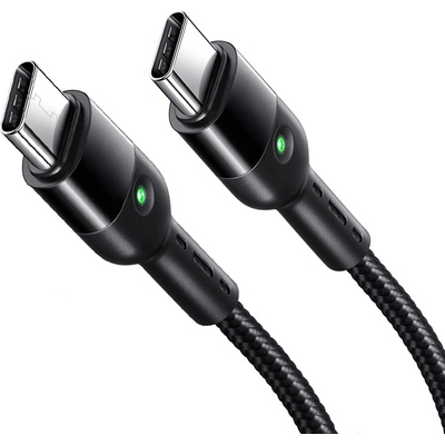 Xmart USB-C към USB-C кабел Xmart Spiral, до 1.8м, Черен (20576)