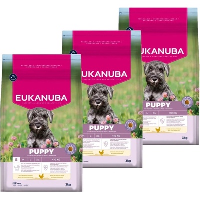 Eukanuba Growing Puppy Small Breed chicken 3 x 3 kg